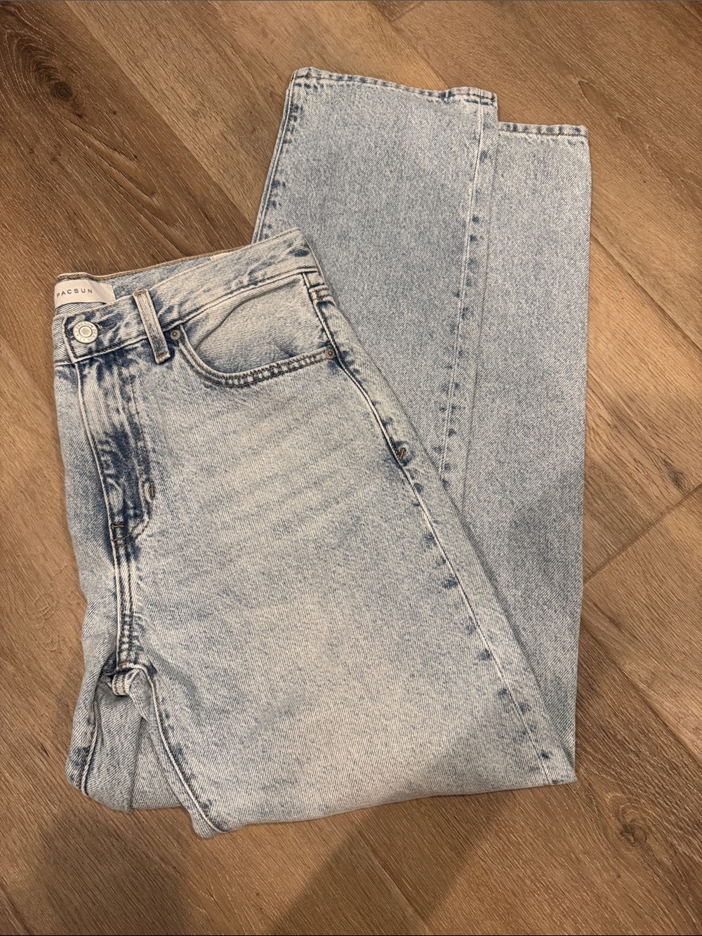 PacSun Cade Straight Light Blue Vintage-Inspired Jeans 30x32